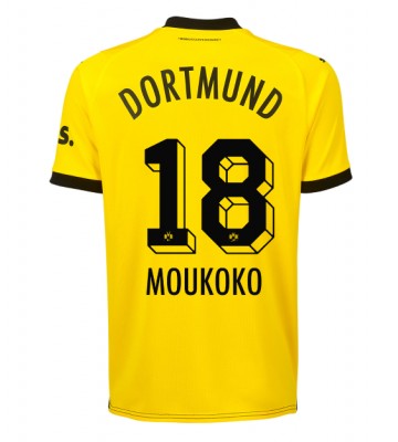 Borussia Dortmund Youssoufa Moukoko #18 Hemmatröja 2023-24 Kortärmad